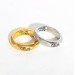 Vegetarian ring for women and men cold wind hollow letter ring Europe and the United States all plated 18K gold couple ring