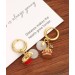 New Chinese style earrings Jade texture Qingdao earrings High sense Small crowd China-Chic retro atmosphere Court style earrings Female