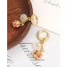 New Chinese style earrings Jade texture Qingdao earrings High sense Small crowd China-Chic retro atmosphere Court style earrings Female