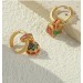 Satisfactory New Chinese style Earrings Dripped with Oil, Koi Chinese Style Earrings, Small and High end, Versatile Chinese Style Earrings for Women