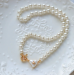 Love pearl necklace women simple everything with high-grade niche design sense of retro necklace Collarbone chain