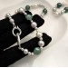 Pearl necklace niche splicing design and bracelet French retro light luxury clavicle chain women