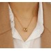 European and American emerald zircon necklace ins simple temperament fashion retro pendant collar collar chain Sweater chain girl