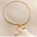 Vintage temperament elegant ins style camellia pearl necklace female personality senior sense small fragrant wind collarbone chain