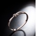 Full diamond bow bracelet female titanium steel classic rose gold open high-grade bracelet jewelry 