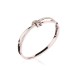 Full diamond bow bracelet female titanium steel classic rose gold open high-grade bracelet jewelry 