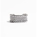 Brass-plated platinum-plated personality ins style everyday vintage base all-matching chain silver bead design Split ring