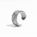 Brass-plated platinum-plated personality ins style everyday vintage base all-matching chain silver bead design Split ring