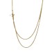  18K real gold color preservation electroplated short necklace light luxury zircon clavicle chain 24 new sweater chain