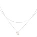 Double layer fresh water pearl necklace Simple gentle wind light luxury clavicle chain design ins wind necklace Women's accessories  