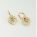 Seashell lucky grass new Chinese earrings female all retro national tide earrings light luxury high sense of minority national style earrings