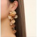 Waterfall crow's feet rose fluttering spring exaggerated wedding festival beautiful earrings