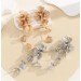 Waterfall crow's feet rose fluttering spring exaggerated wedding festival beautiful earrings