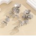 Waterfall crow's feet rose fluttering spring exaggerated wedding festival beautiful earrings