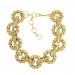 European and American style coarse gold ripple chain retro men's and women's necklaces spot exaggerated atmosphere