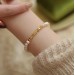 Natural freshwater pearl bracelet for girls small premium sense beaded non-fading hand bracelet（2 pcs）