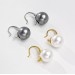 Classic pearl earrings advanced sense simple and delicate Qingdao earrings light luxury retro everything matching temperament earrings female