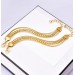 Wide bracelet Flat snake naked chain triple layer titanium steel bracelet for girls gift