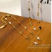 Copper plated real gold vintage color beaded hand necklace summer holiday style natural stone clavicle chain（necklace and bracket）