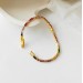 Dazzling contrast color zircon bracelet retro trendy design sense bracelet ins style fashion hand jewelry