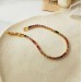 Dazzling contrast color zircon bracelet retro trendy design sense bracelet ins style fashion hand jewelry